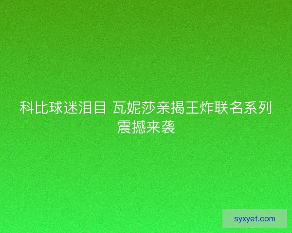 科比球迷泪目 瓦妮莎亲揭王炸联名系列震撼来袭 科比球迷泪目 瓦妮莎亲揭王炸联名系列震撼来袭